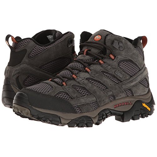 Merrell Mens Moab 2 Mid Waterproof Hiking Boot, Beluga, 11.5 M US