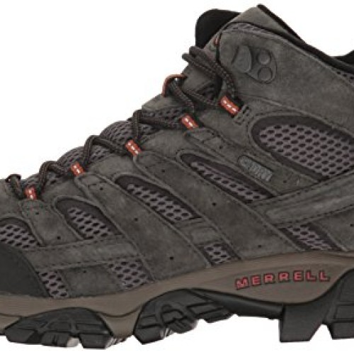 Merrell Mens Moab 2 Mid Waterproof Hiking Boot, Beluga, 11.5 M US