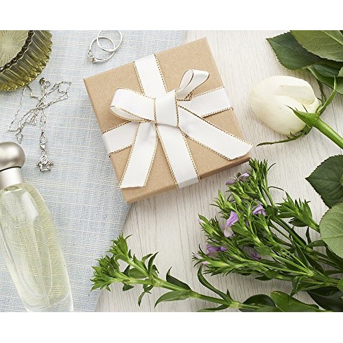 MESHA Jewelry Boxes 3.5x3.5x1 Inches Paper Gift Boxes Natural Card...