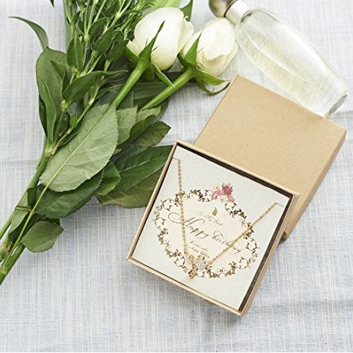MESHA Jewelry Boxes 3.5x3.5x1 Inches Paper Gift Boxes Natural Card...