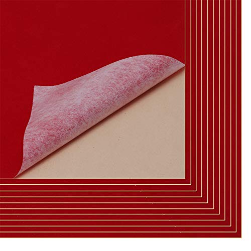 Mesheshe 10PCS Self Adhesive Velvet Fabric Flocking Liner, Felt Fa...