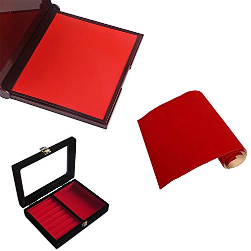 Mesheshe 10PCS Self Adhesive Velvet Fabric Flocking Liner, Felt Fa...