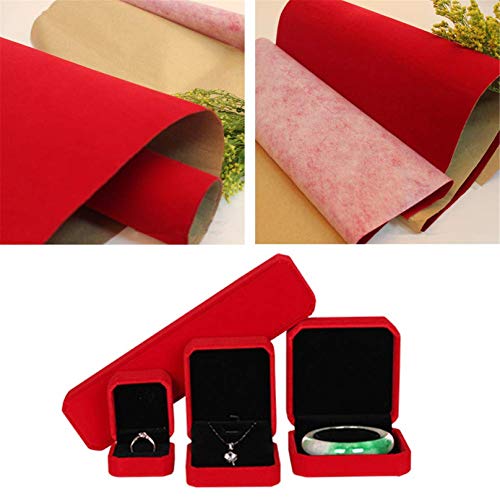 Mesheshe 10PCS Self Adhesive Velvet Fabric Flocking Liner, Felt Fa...