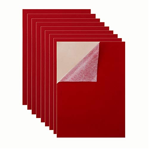 Mesheshe 10PCS Self Adhesive Velvet Fabric Flocking Liner, Felt Fa...