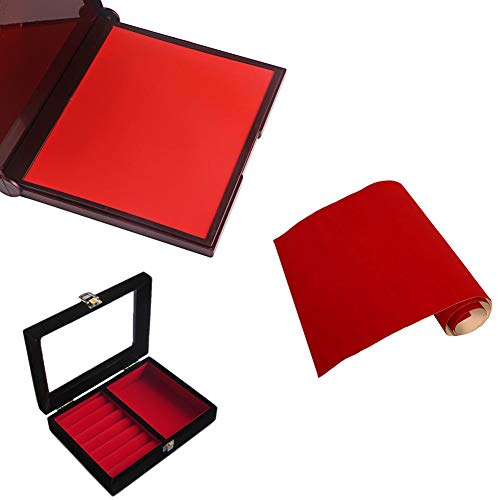 Mesheshe 2PCS Self Adhesive Velvet Flocking Liner, Felt Fabric Adh...