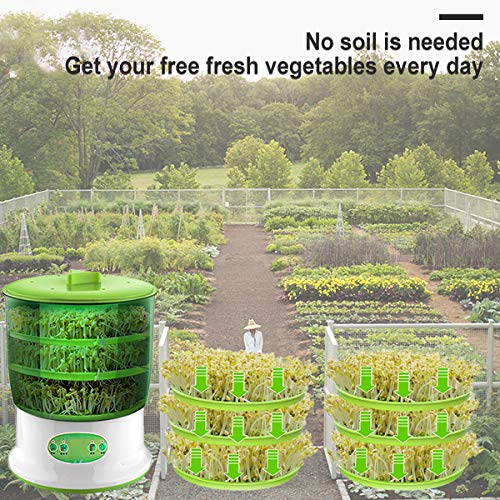 Meshin Automatic Sprouter Machine Bean Sprouts Growing Machine,LED...