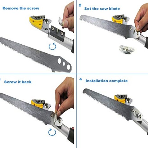 Mesoga 4.6-10 Foot Extendable Tree Pruner, Cut and Hold Pruning Tr...