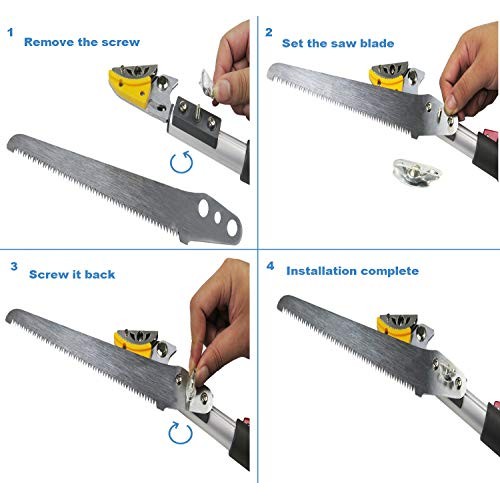 Mesoga 4.6-10 Foot Extendable Tree Pruner, Cut and Hold Pruning Tr...