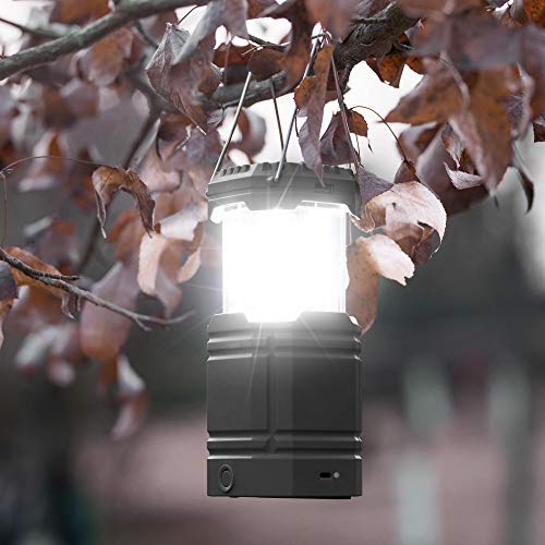 3000 Large Capacity Hand Crank Solar Camping Lantern, Portable Ult...