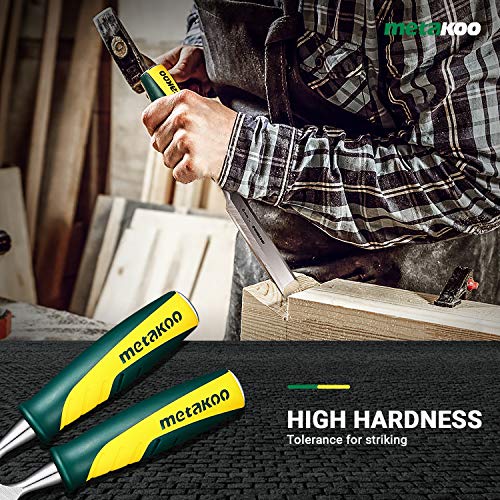 METAKOO Wood Chisel Set, 4pcs - 1/4,1/2,3/4,1 Wood Chisel for ...