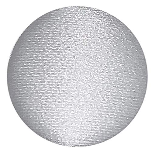 White Tuxedo Button 24L Sewing Shank Buttons 0.6in Satin Covered P...