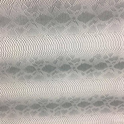 Vinyl Fabric Silver / gray Faux Viper Snake Skin Vinyl-faux Leathe...