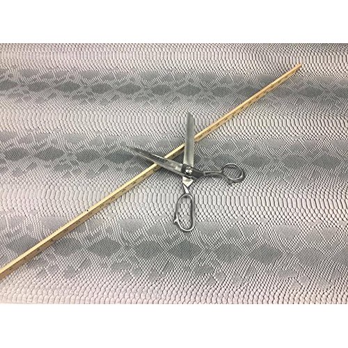 Vinyl Fabric Silver / gray Faux Viper Snake Skin Vinyl-faux Leathe...