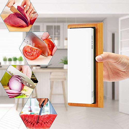 Sharpening Stone, Meterk Premium Whetstone Dual Side Grit 1000/600...