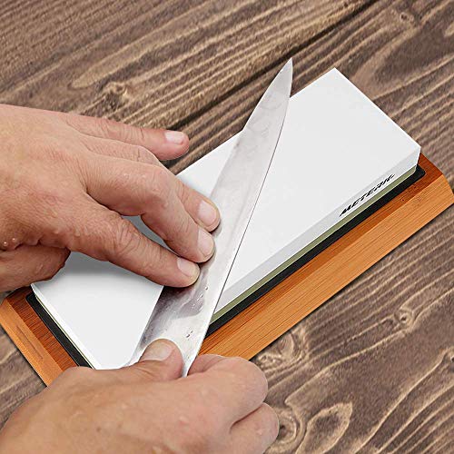 Sharpening Stone, Meterk Premium Whetstone Dual Side Grit 1000/600...
