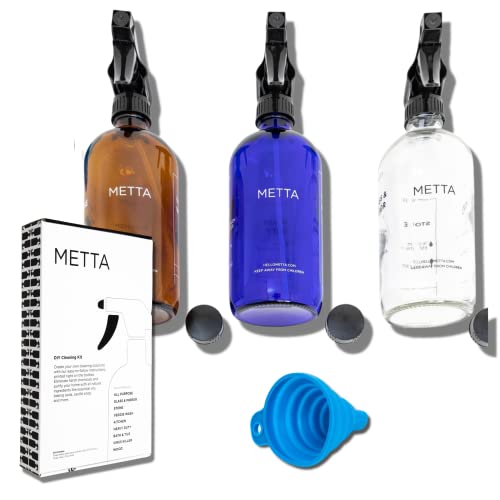 Premium Empty glass Spray Bottles for cleaning solutions with 09 C...