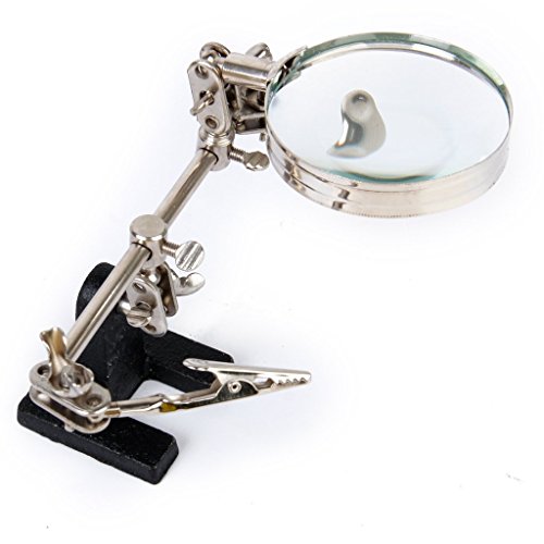 Helping Hand with Magnifier Helping Tool Kit for Watch Repair Jewe...