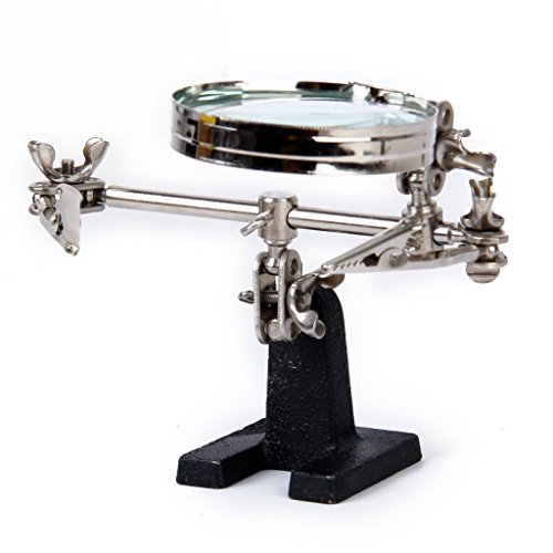 Helping Hand with Magnifier Helping Tool Kit for Watch Repair Jewe...