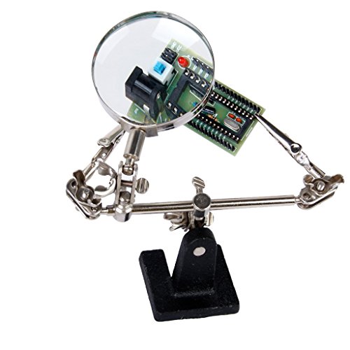 Helping Hand with Magnifier Helping Tool Kit for Watch Repair Jewe...
