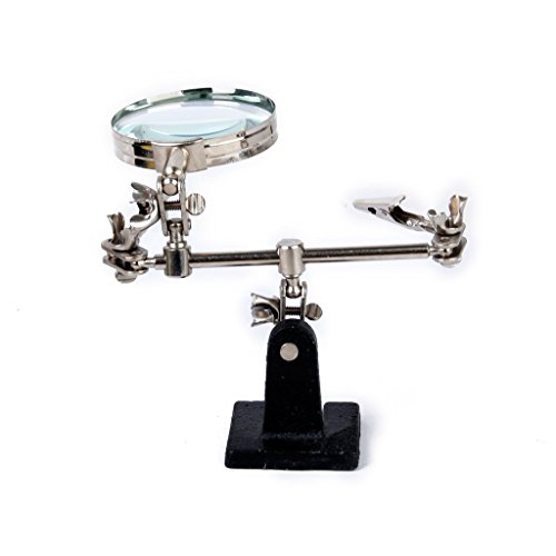 Helping Hand with Magnifier Helping Tool Kit for Watch Repair Jewe...