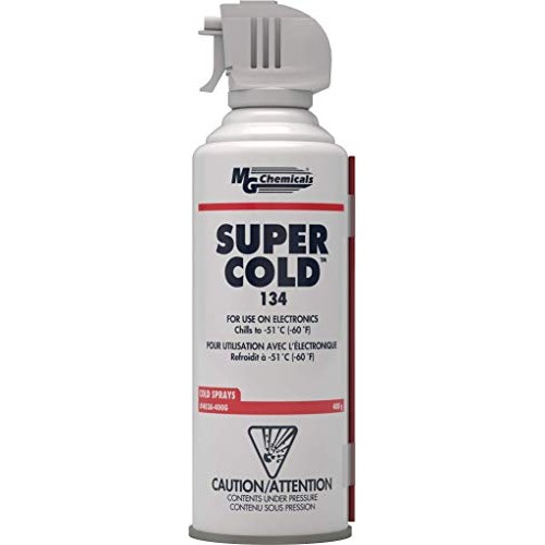 MG Chemicals 403A 134A Super Cold Spray, 400g 14 oz Aerosol Can