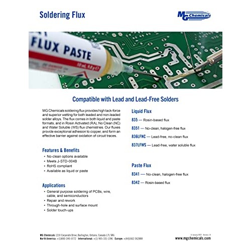 MG Chemicals - 8341-10ML 8341 No Clean Flux Paste, 10 milliliters ...