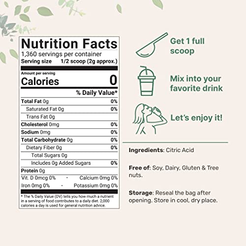 Citric Acid 6 Pounds, Food Grade, Fine Granular Powder | 100% Pure...