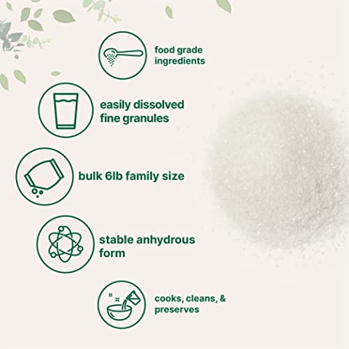 Citric Acid 6 Pounds, Food Grade, Fine Granular Powder | 100% Pure...