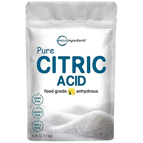 Citric Acid 6 Pounds, Food Grade, Fine Granular Powder | 100% Pure...