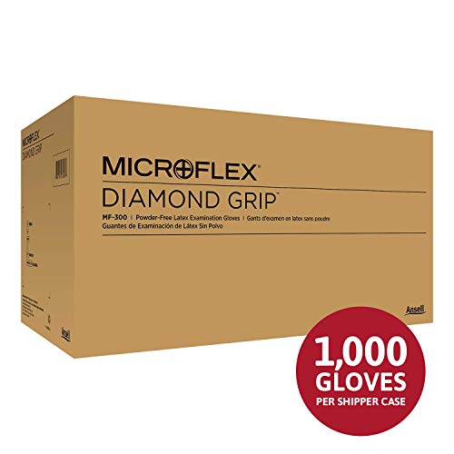 Microflex Diamond Grip MF-300 Disposable Gloves in Latex Multi-Pur...