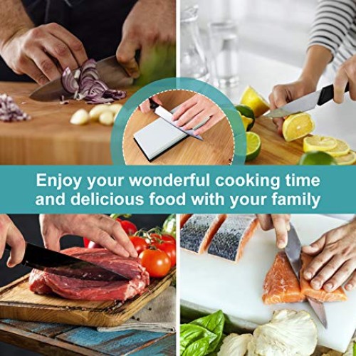 Sharpening Stone Whetstone Set 2 Side Grit 400/1000 Kitchen Knife ...