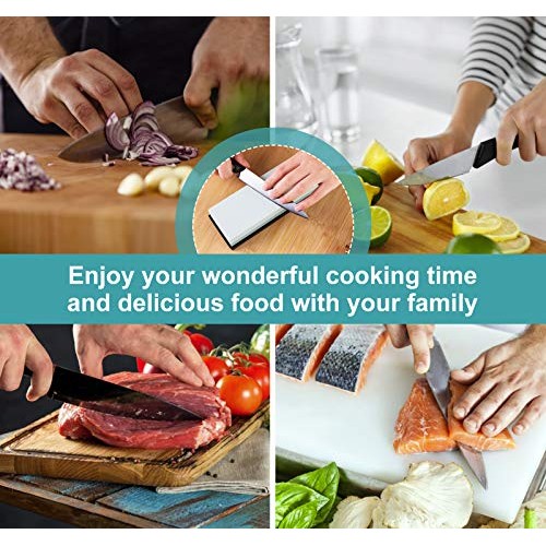 Sharpening Stone Whetstone Set 2 Side Grit 400/1000 Kitchen Knife ...