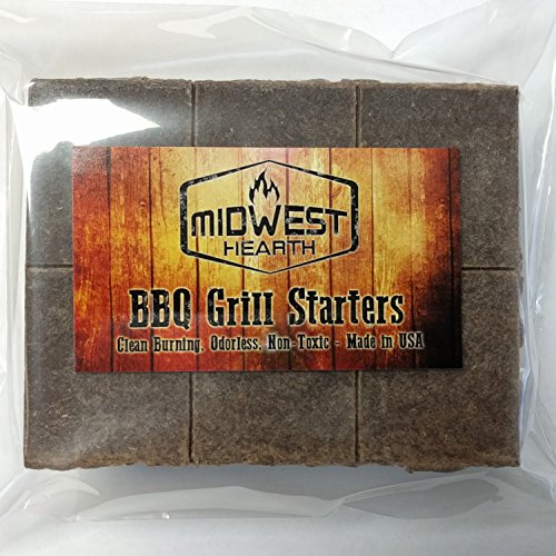 Midwest Hearth 100% Natural Charcoal Starters for BBQ Grill and Ba...