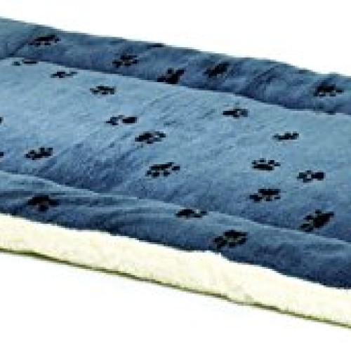 Reversible Paw Print Pet Bed in Blue / White, Dog Bed Measures 35L...
