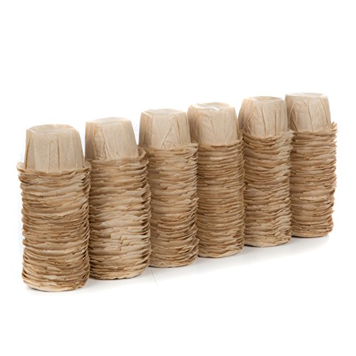 300 Disposable Natural Brown Coffee Filter Paper for Reusable Sing...