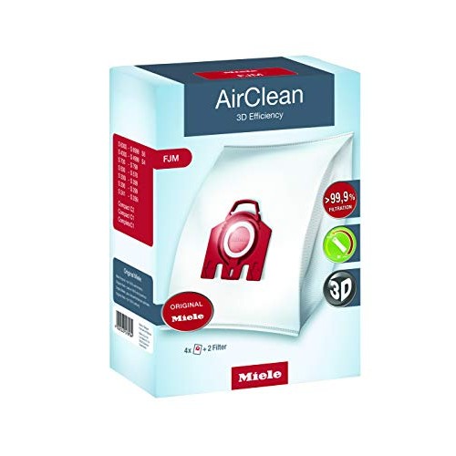 Miele AirClean 3D FJM Vacuum Cleaner Bags White 4 pack