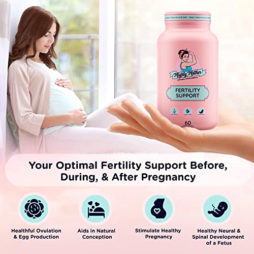 Mighty Mother Fertility Supplement for Women, Inositol Capsules wi...