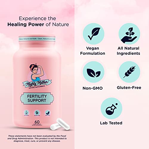 Mighty Mother Fertility Supplement for Women, Inositol Capsules wi...