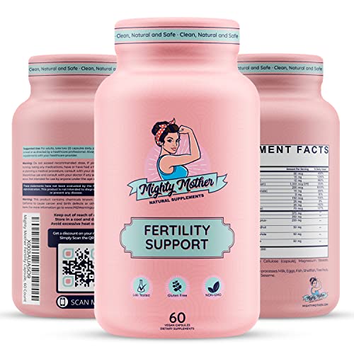 Mighty Mother Fertility Supplement for Women, Inositol Capsules wi...