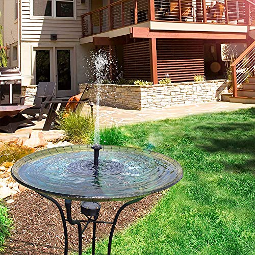 MIGVELA Solar Fountain Water Pump for Bird Bath, Upgraded Mini Sol...