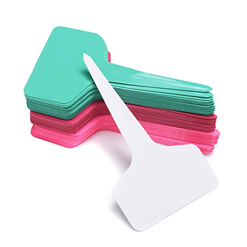 150 Pcs T-Type Plant Labels with a Gel Pen, Waterproof Plastic Pla...