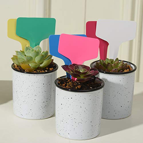 150 Pcs T-Type Plant Labels with a Gel Pen, Waterproof Plastic Pla...