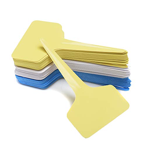 150 Pcs T-Type Plant Labels with a Gel Pen, Waterproof Plastic Pla...