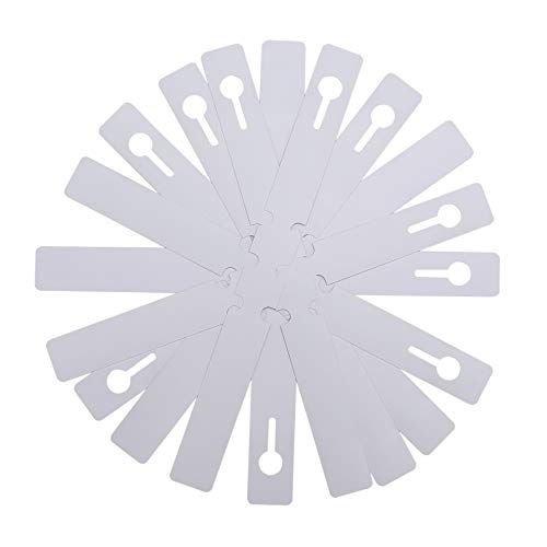 200 Pcs White Plastic Plant Tags with a Marker Pen, Wrap Around Ha...