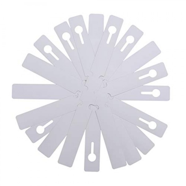 200 Pcs White Plastic Plant Tags with a Marker Pen, Wrap Around Ha...