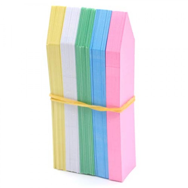 5 Colors 4 Inch Plastic Nursery Garden Stake Tags Plant Seed Garde...