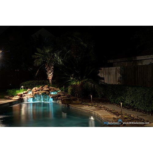 MIK Solutions Underwater Light 170 Solid Brass 7WMR16 LED Bulb Pon...