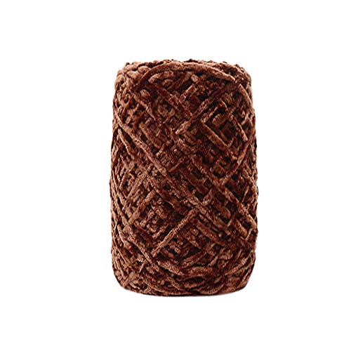 100g Gold Velvet Cotton Yarn, Roving Scarf Knit Wool Yarn Thicknes...