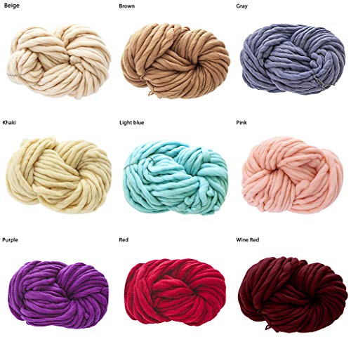 1PC/250g Chunky Soft Polyester Wool Yarn Knit Thickness Warm House...