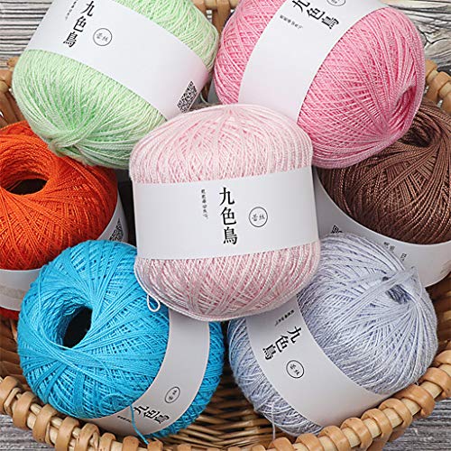 8th Lace Thread DIY Woven Cotton Fine Cotton Thread Crochet Yarn, ...